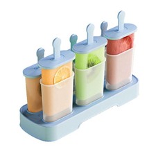 Popsicle Molds Set 6 Pieces Ice Maker-BPA Free,Easy-Release Blue