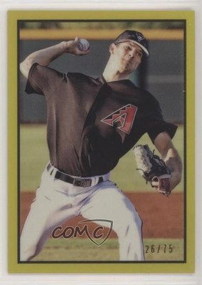 2019 Bowman Heritage Chrome Prospects Yellow Refractor 26/75 Matt Mercer 00em