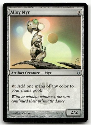 Alloy Myr #129 (LP) New Phyrexia NPH Magic MTG