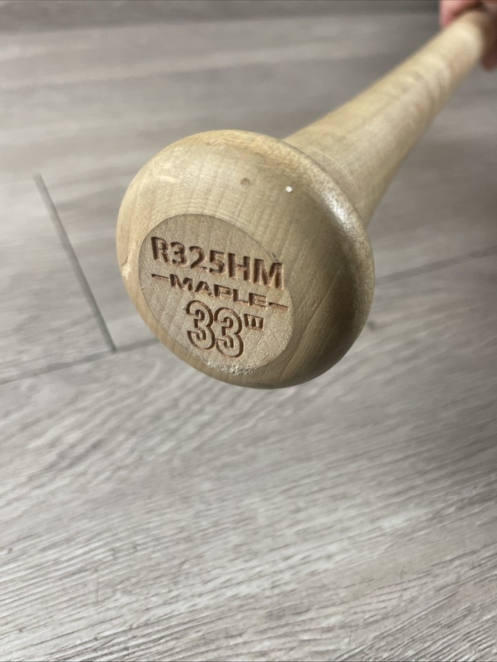 Batte De Baseball En érable Massif (hard Maple) Rawlings R325HM - Taille 33", Poids 32 Oz, Occasion En Bon état