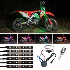 Ledglow 6pc Advanced Million Color Mini Led Dirt Bike Neon Accent Light Kit