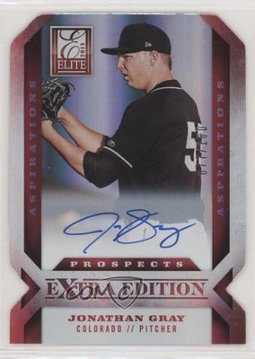 2013 Elite Extra Edition Aspirations Die-Cut Signatures 77/100 Jon Gray Auto 0x5
