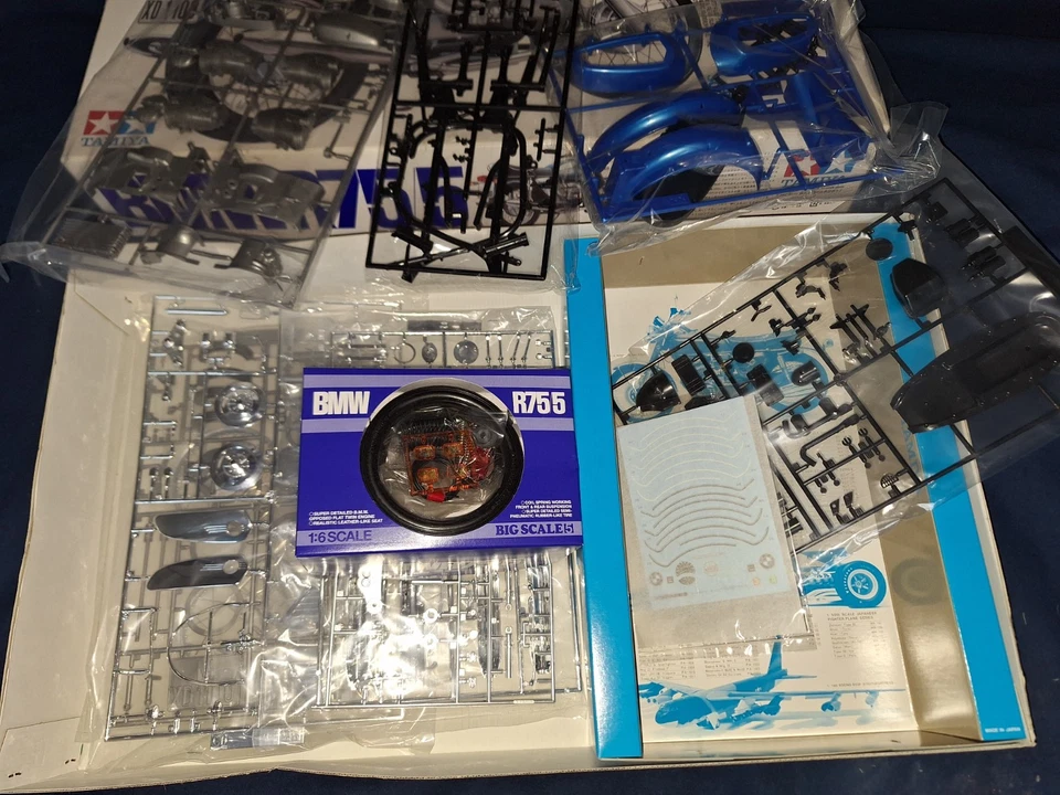  Motorrad 1:6 BMW R75 Tamiya Modellbausatz wie neu - Bild 3 von 3