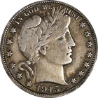 1915-D Barber Half Dollar