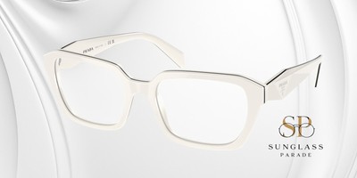 PRADA PR 14ZV 12J1O1 White Demo Lens 54 mm Women's Eyeglasses