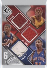 2009-10 SP Game Used 6 Star Swatches 90/99 Daniel Gibson Wilson Chandler nd3