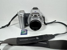 Konica Minolta DiMAGE Z2 Digital Camera Silver 4.0MP 10x Optical Zoom Retro Y2K