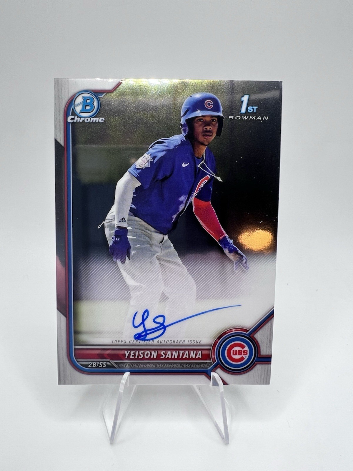 2022 Bowman - Chrome Prospect Autographs Yeison Santana #CPA-YS (AU, RC)