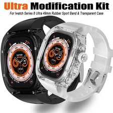 Sports Rubber Plastic Mod Kit Case Replacement For Apple Watch Ultra 2 49mm Band