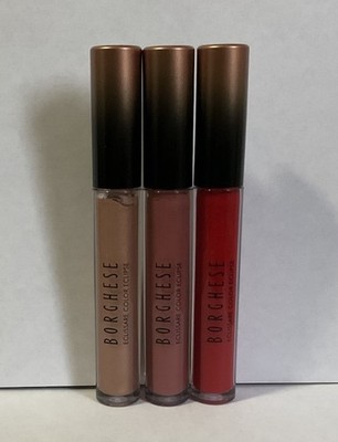 Lot Of 3 Borghese Eclissare Color Eclipse Lipgloss In Cosmic, Flare, Veil NWOB