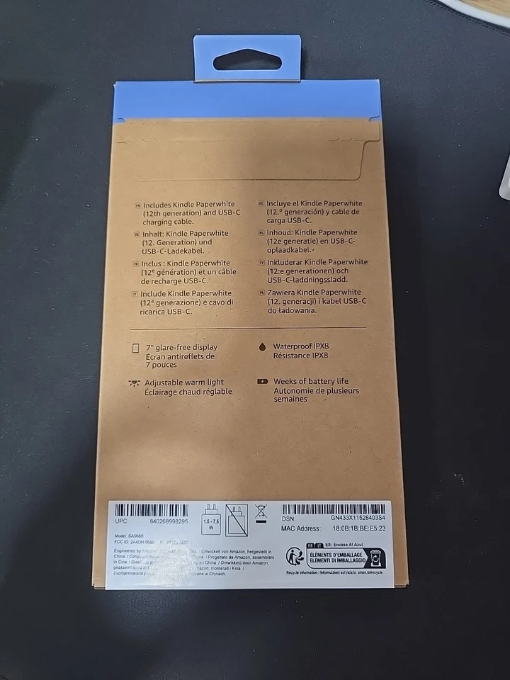 Amazon Kindle Paperwhite (16 GB) 12ª Generación Libro Electrónico Negro - Imagen 3 de 3