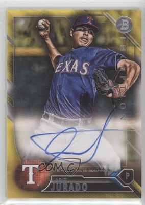 2016 Bowman Inception Inceptionalized Prospect Gold 23/25 Ariel Jurado Auto 1e19