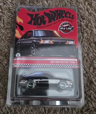 Hot Wheels RLC Membership 1993 Ford Mustang Cobra R 1/64 Car - Black