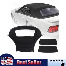 Convertible Soft Top Fits For Ford Mustang 1994-2004 US NEW W/ Window Plastic