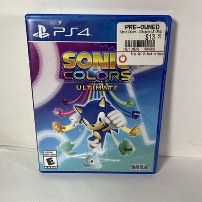 SEGA Sonic Colors Ultimate PS4 E Rated Sonic the Hedgehog Action 