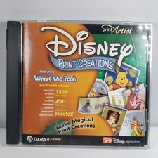 Print Artist Disney Print Creations Movie Collection PC CD ROM Windows 95/98