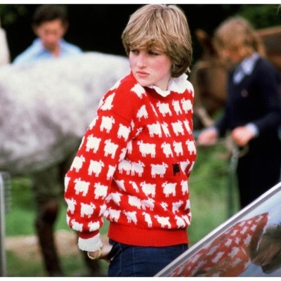 Parkhurst  Beanie Women OS Red Black Sheep Princess Diana Royal Core Pom Hat‎ Parkhurst Beanie Women OS Red Black Sheep Princess Diana  main image 2