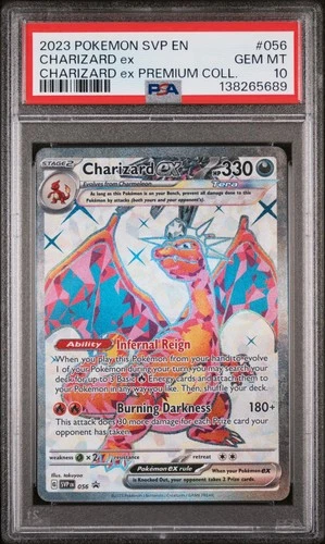 2023 POKEMON SVP EN-SV BLACK STAR PROMO #056 CHARIZARD EX PSA 10