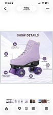 YYW Women's High-top Roller Skates Size 9 US Purple