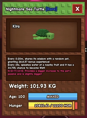 #ad Nightmare Titanic Sea Turtle Grow A Garden Fast Delivery $15.00