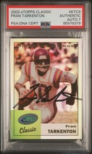 2002 Topps eTopps Classic #ETC9 Fran Tarkenton PSA 7