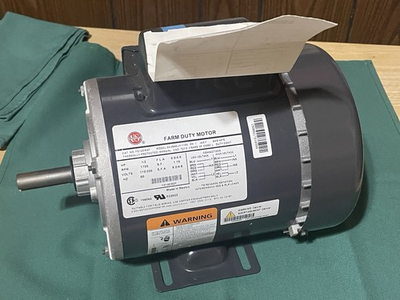 #ad Farm Duty 1 2HP Electric Motor 1725RPM 115 230V Single Phase 56 Frame $248.00