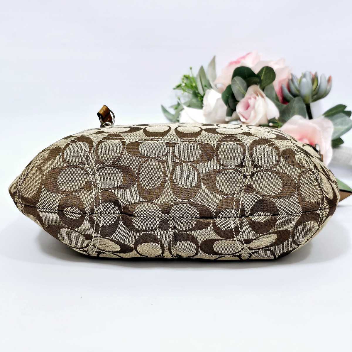 Coach Jacquard Half Moon Hobo Shoulder Bag F13114 for sale Coach Jacquard Half Moon Hobo Shoulder Bag F13114 for sale