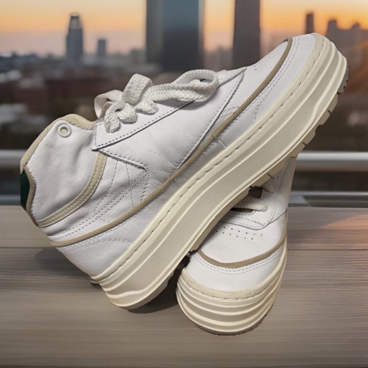 Women Size 7 Reebok Club C Double Geo Mid Tennis thumbnail 2