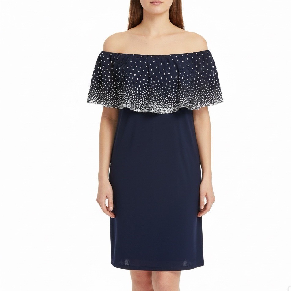 open lace back dress Flounce Sleeve Tiered Midi Dress