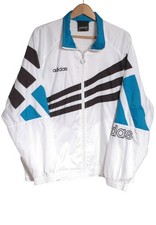 VINTAGE 1990'S ADIDAS RETRO MEN'S SHELL SUIT JACKET | SIZE XL