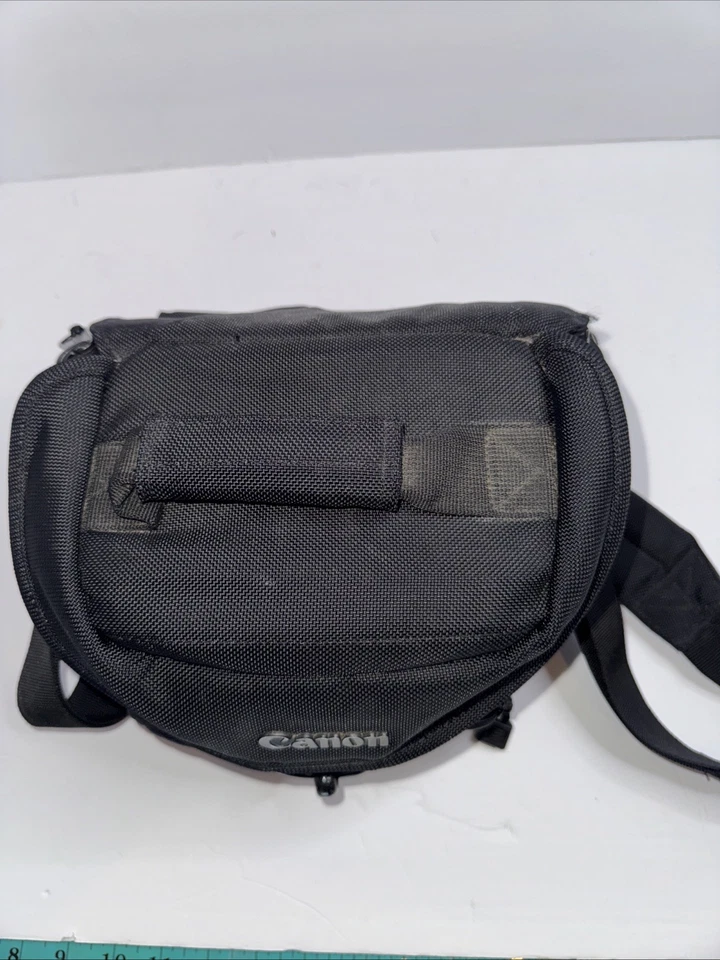 Canon Camera Bag Padded SLR Multi Strap Black & Green Carry Tote Shoulder Case - Image 2 of 4