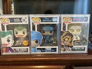 Funko Pop! Lot of 3 Chase GameStop Exclusive The Joker Tron Predator Unopened