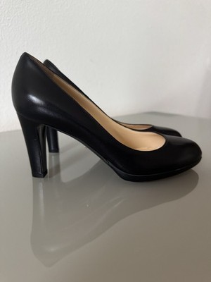 Sergio Rossi Pumps Schuhe Leder Gr 37,5 Neu mit Karton Schwarz