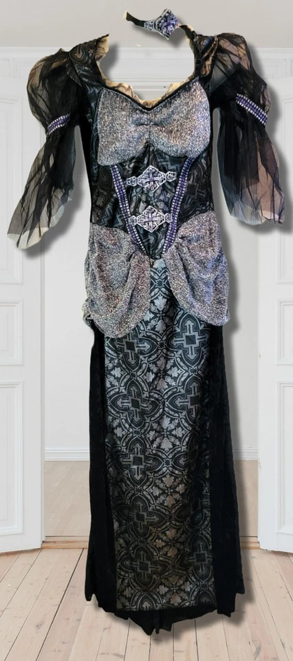 Sexy Disfraz de Halloween Reina Real Malvada Nuevo hasta Talla 14 Gargantilla Gótica Foto 2 de 4