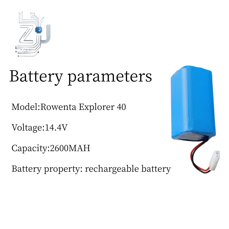 Battery for Rowenta Explorer 40 60 20(Rowenta RS-RT900866) with 14.4V 2600mAh - Image 4 of 4