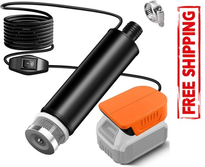 #ad Transfer Pump Compatible with Dewalt 20V Battery 500GPH Portable Water Pump wit $46.65