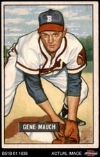 1951 Bowman #312 Gene Mauch Braves RC 5 - EX