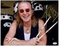 Foghat Roger Earl Signed Autographed 11x14 Photo UK Rock Drummer ACOA