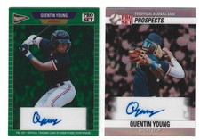 2026 Leaf Pro Set Metal Quentin Young Autograph Lot of 2