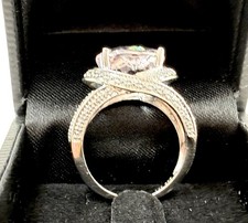 Sterling Silver Ring Topaz Sz 7