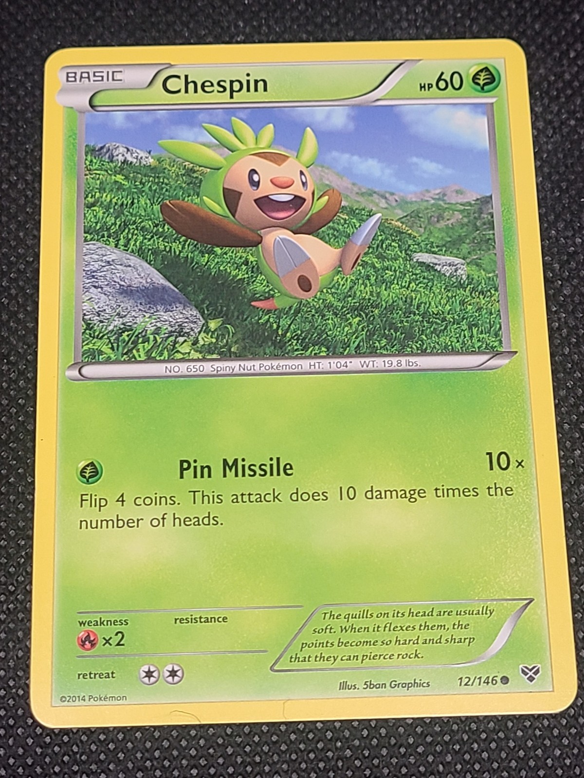 Chespin Pokemon XY Base Set #12/146