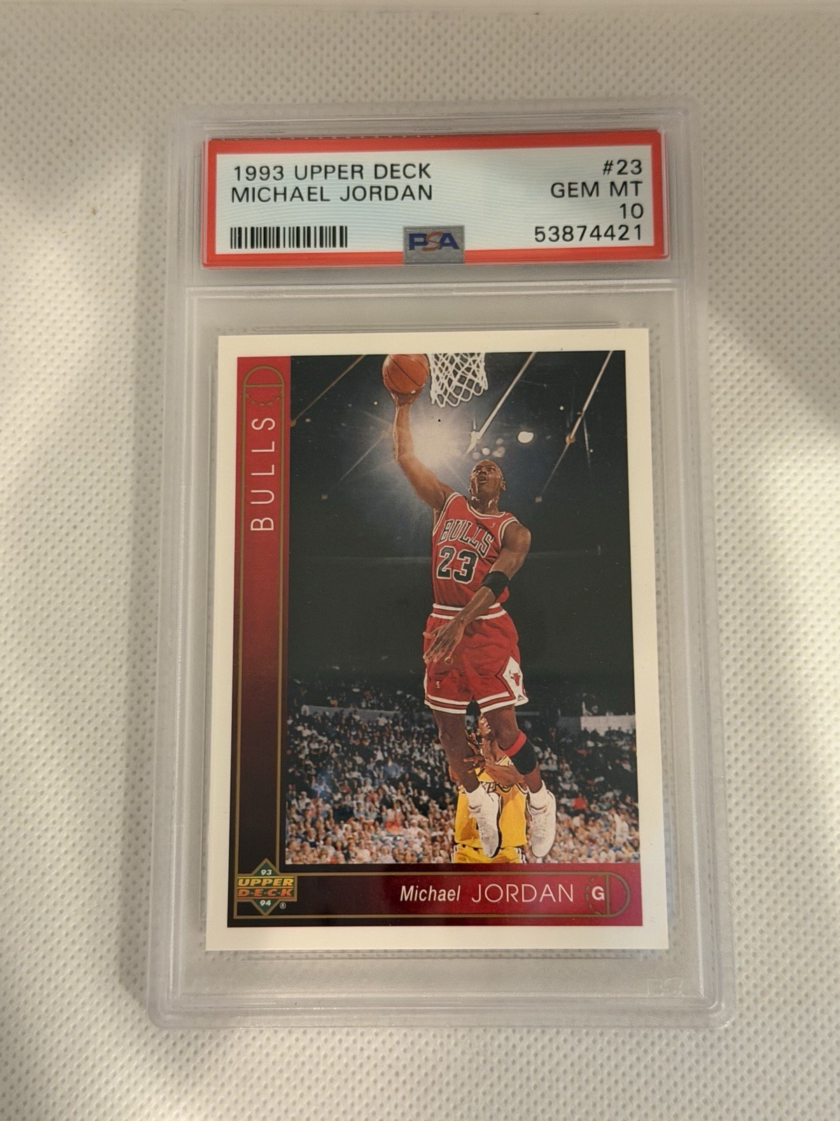 1993 UD #23 MICHAEL JORDAN PSA 10