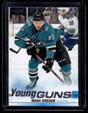 2019-20 Upper Deck Young Guns Noah Gregor San Jose Sharks #462