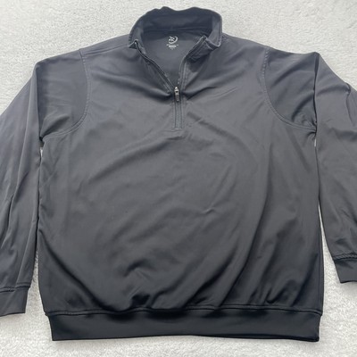 Zero Restriction Tour Series Mens 1/4 Zip Windbreaker Golf Pullover Size L Black