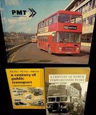 PMT Potteries + North Staffordshire Buses + A Century of Public Transport 3xbook