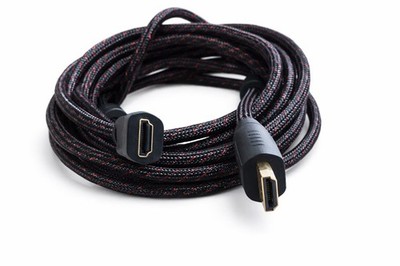 HDMI Kabel 5m High Speed 4K Ultra HD geflochten Goldstecker TV PS5 Xbox PC