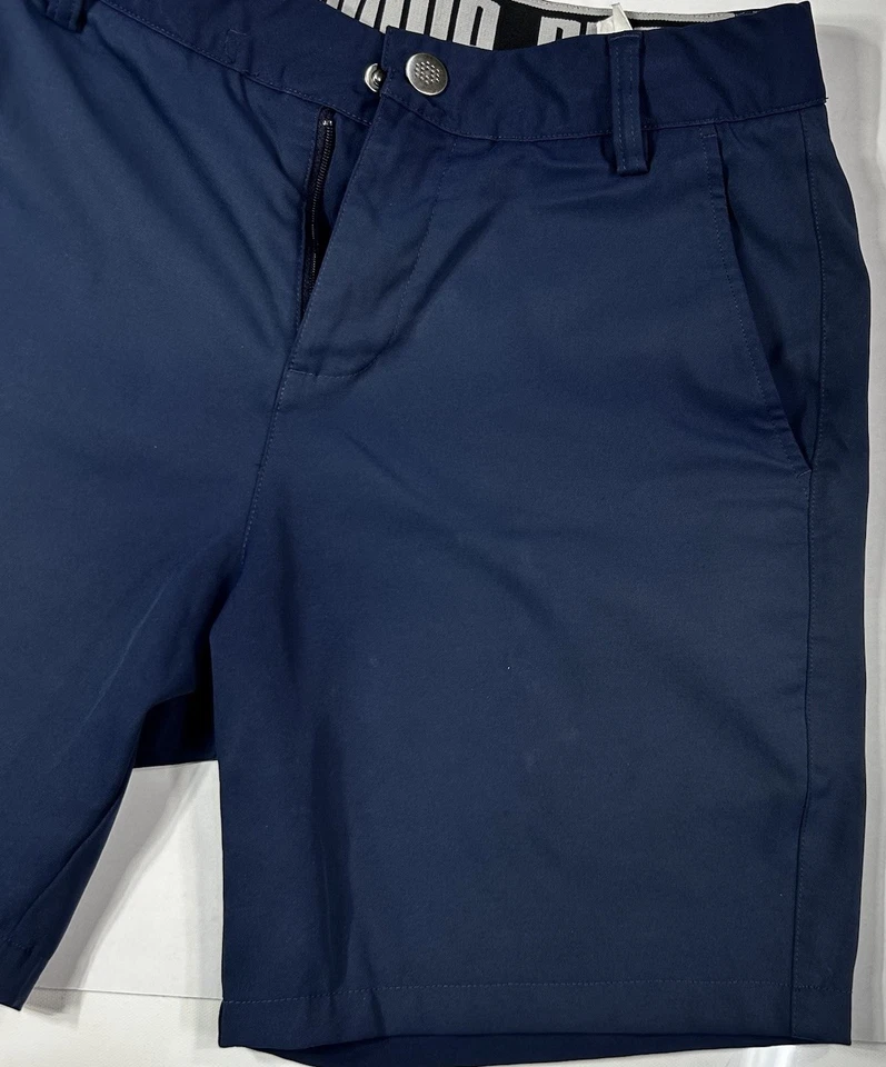 Puma Men’s Golf Essential Pounce Shorts Navy Waist 28, 8” Inseam - Image 3 of 4