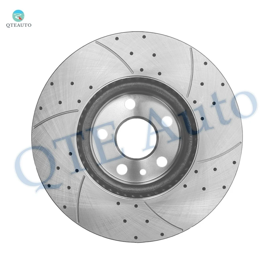 Juego de 4 rotores de freno perforados delanteros 300 mm-traseros 302 mm para Lincoln MKZ 2013-2016 Foto 4 de 4