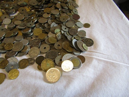 16... Lote de 4 kilos de monedas antiguas francia mundo - Imagen 6 de 11