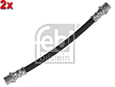 FEBI 2x Rear Brake Hose Left Right For OPEL Corsa C VAUXHALL Tigra 00-12 9191263